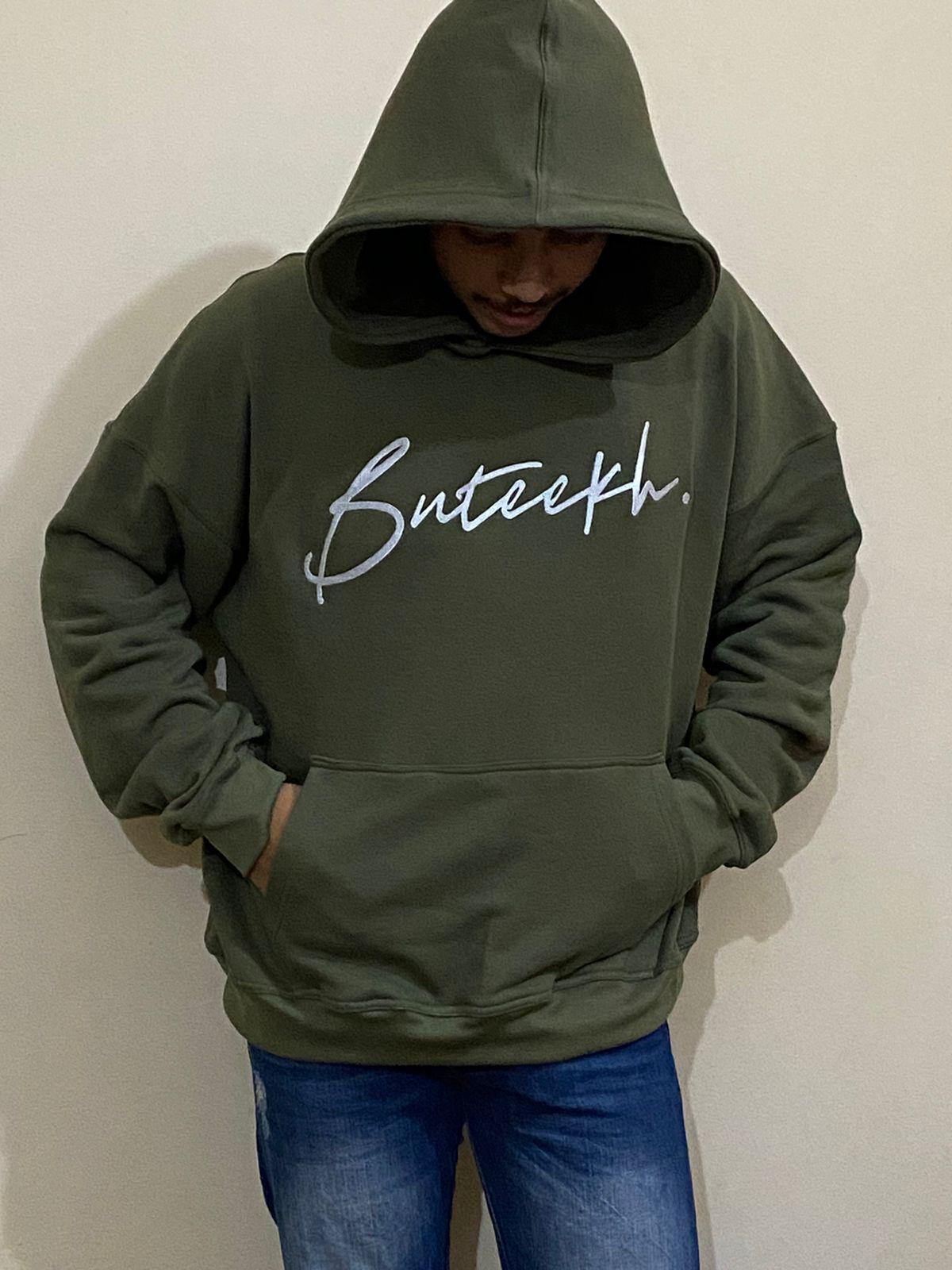 Olive Green Buteekh (English) Adult Unisex Hoodie