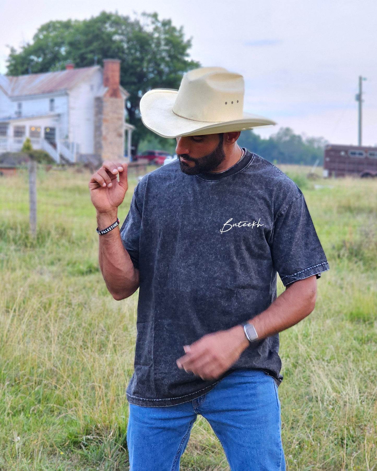 Charcoal Heavy Loose Fit Washed T-shirt