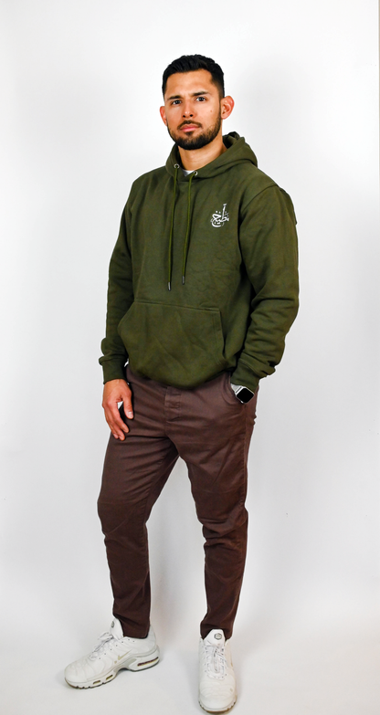 Olive Green Buteekh Logo Adult Unisex Hoodie